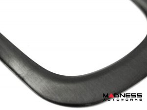 Jeep Renegade Rear Reflector Light Trim - Dark Brushed Stainless Steel (2015-2018)